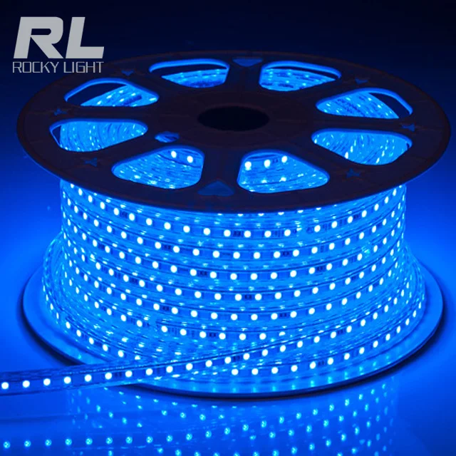 Гибкая светодиодная лента IP65 RGB разных цветов 220 В переменного тока 2835/5050 в