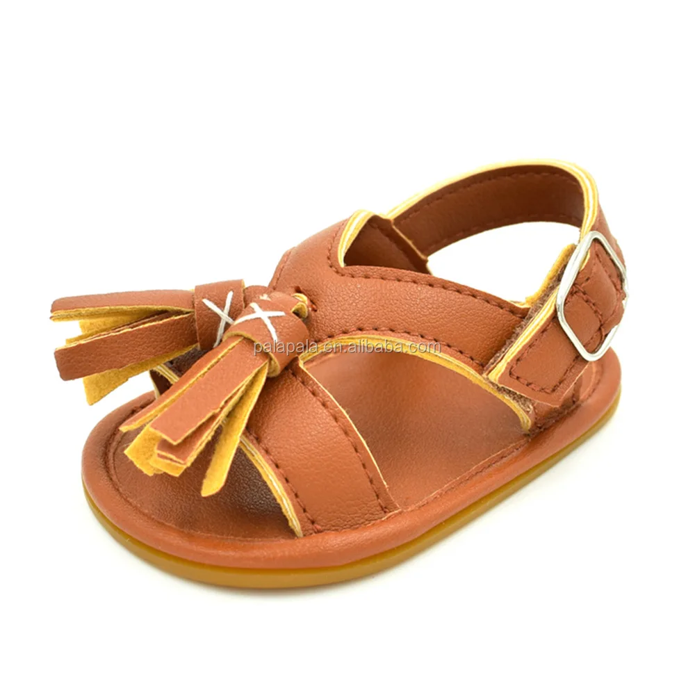 New Arrived Tassels PU Leather Shoes Baby Sandals