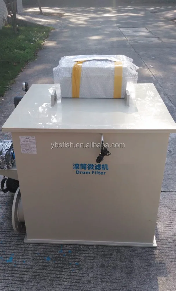 Aquarium/aquaculture rotary PP drum filter