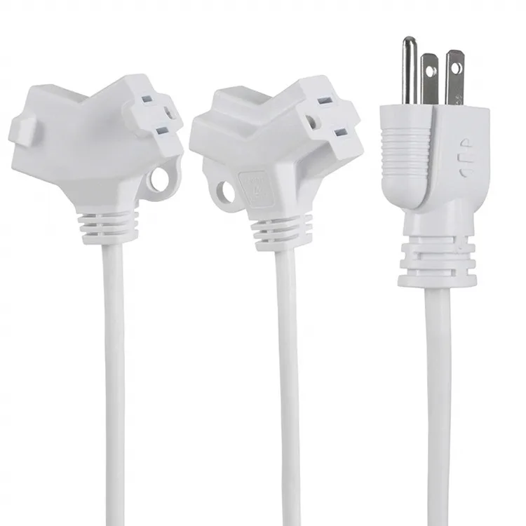 hang outlet type 3 conductor 2 outlet extension cord