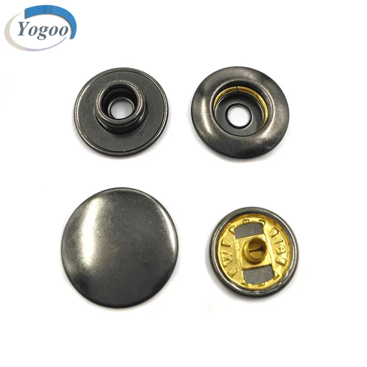 Classic Design Round Blank Silver Zinc Alloy Press Metal Snap Button for Clothing