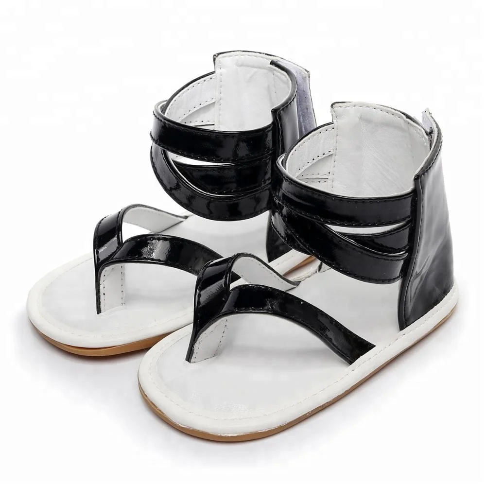wholesale gladiator Baby Girl Sandals rubber sole leather Baby Shoes