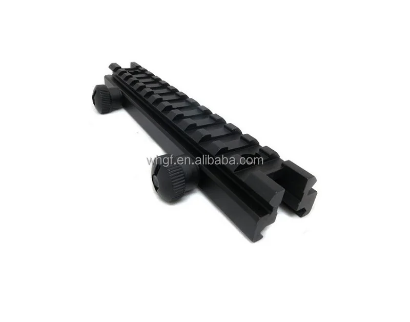 1/2 inch Riser Mount Low Profile 0.5 Inch 13 Slot Picatinny / Weaver Rail Flat