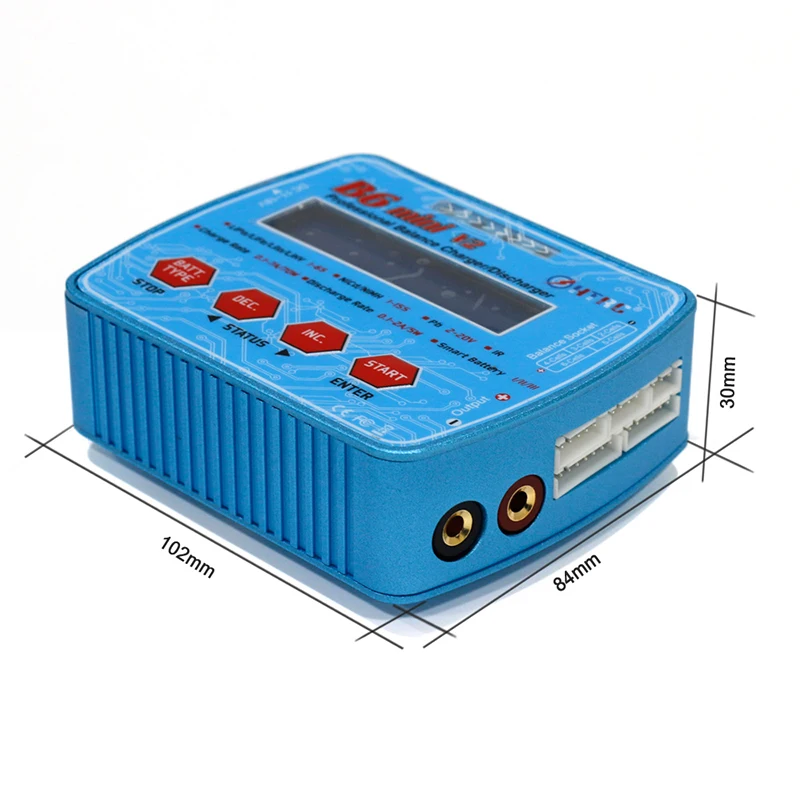 Цифровое балансирующее зарядное устройство B6 Mini V2 80 Вт 7A для Lipo Lihv LiIon LiFe NiCd NiMH аккумуляторов