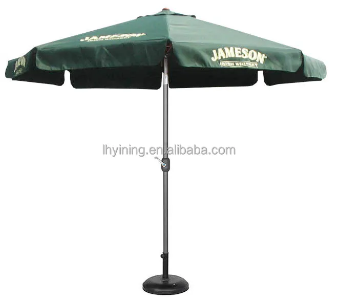 
sunshae outdoor brand printing parasol beer drink logo printing sea beach umbrella 