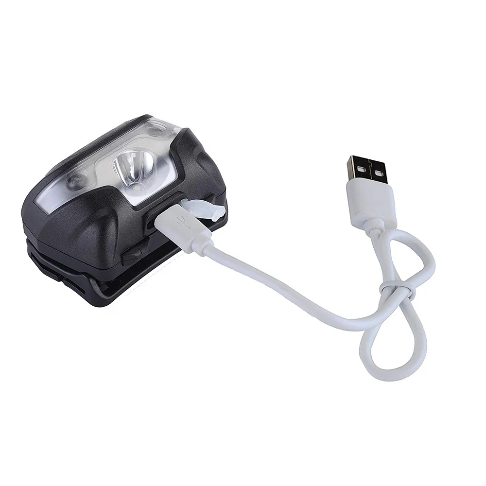 USB Rechargeable Headlamp Flashlight - 160 Lumen,  Super Bright White Led Light, Easy to Use, Headlight for Camping & Running