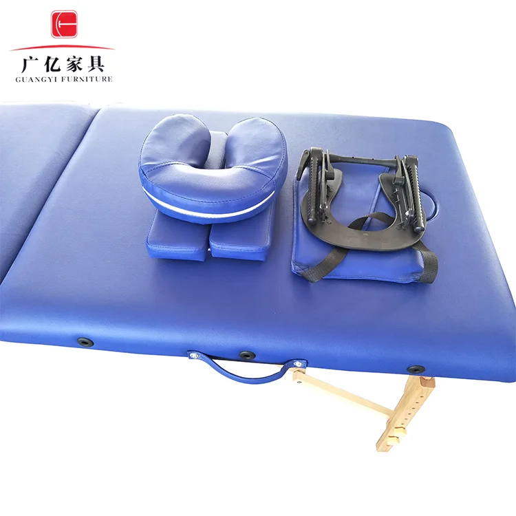 wood adjustable deluxe foldable massage beds massage beauty spa table for sale
