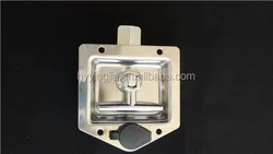 03103 Van truck tool box latch folding T recessed handle lock