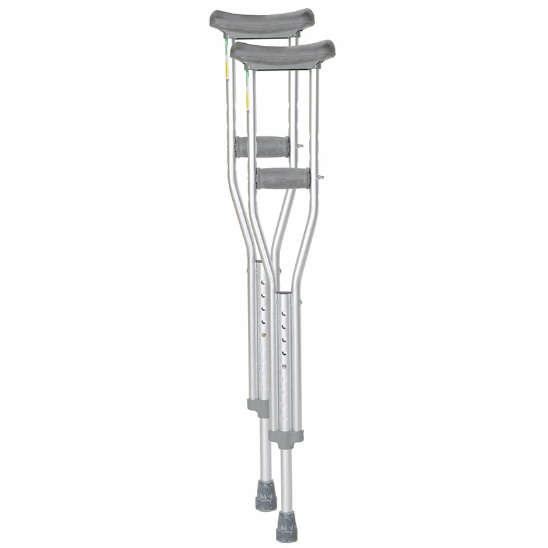 Hardworking 9 file stainless steel sturdy medical crutches