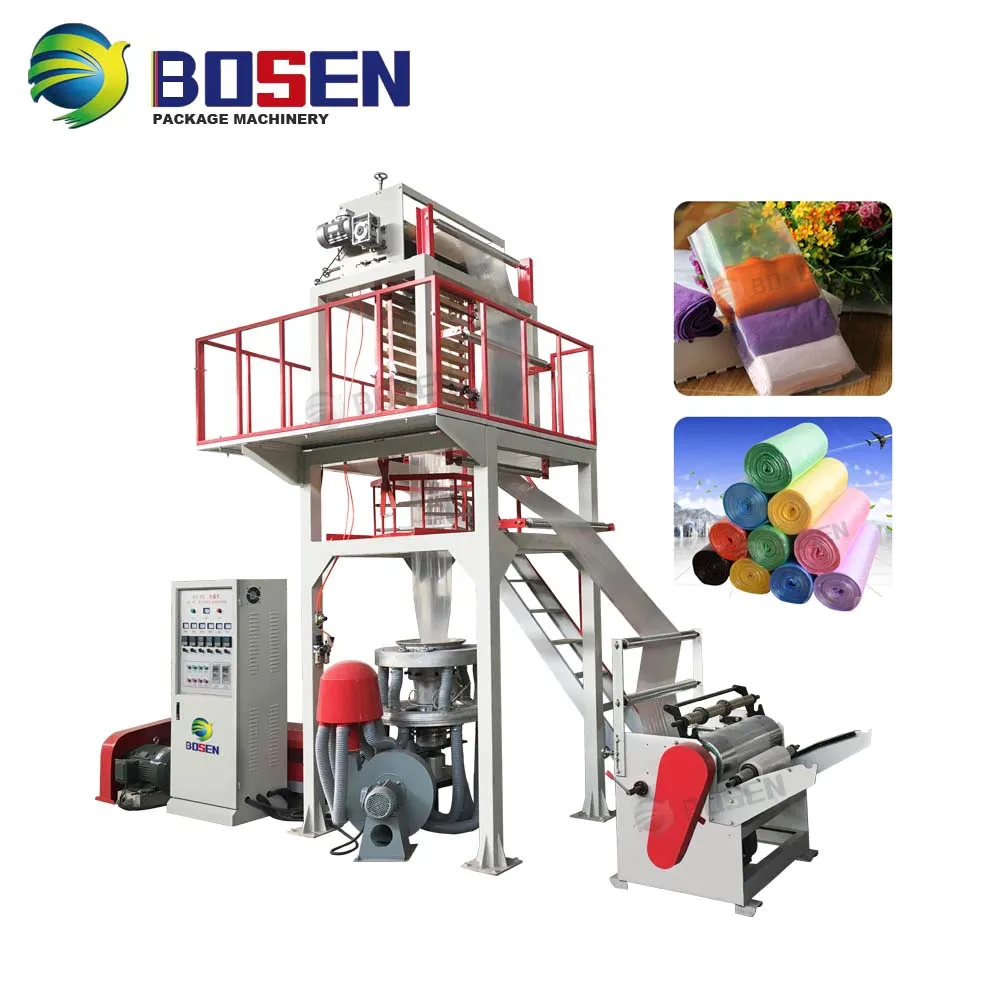 BOSEN  High Output Extruder Machine Biodegradable film blowing machine China