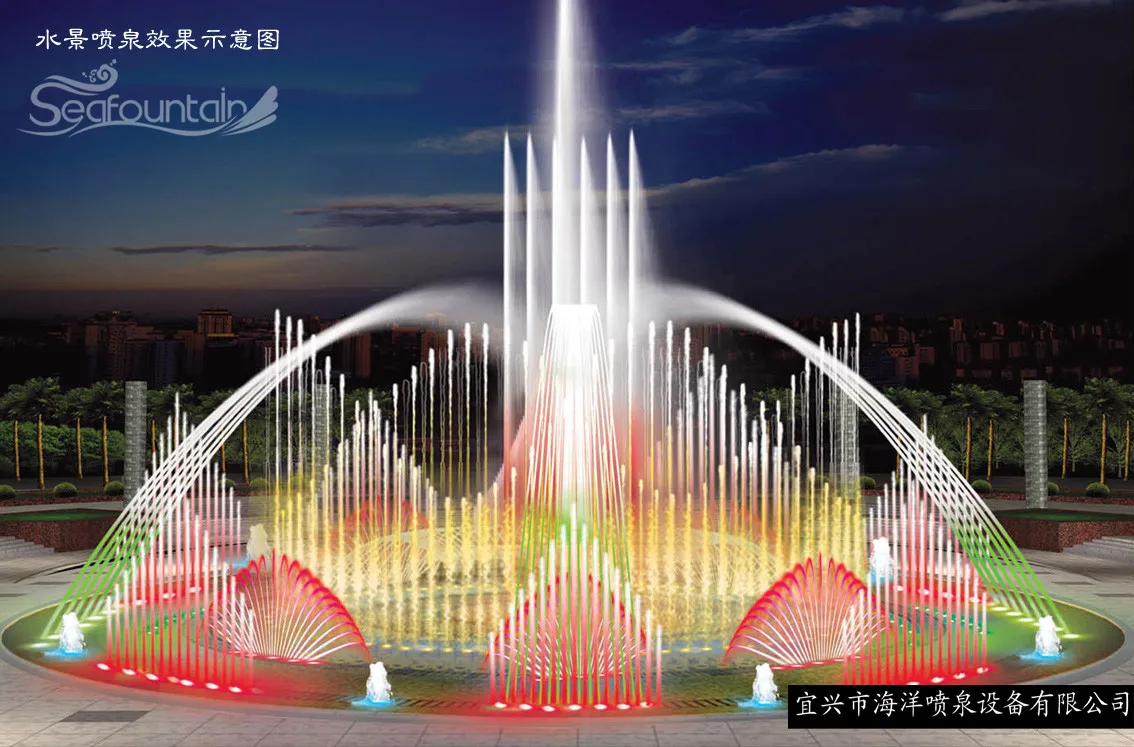 dancing fountain build water decoration fontaine