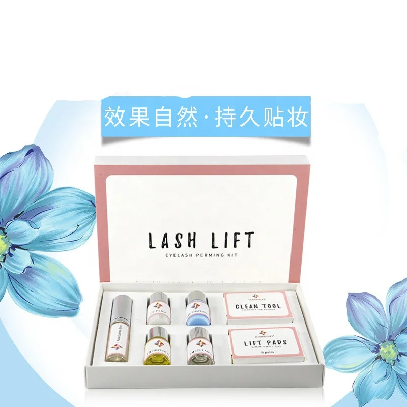 Melason Lash Lift Kit Perm Eyelash Glue With Silicone Eyelash Pads and Eyelash Cleanser