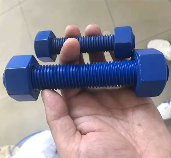 plastic powder coated used in marine water heavy big bolt