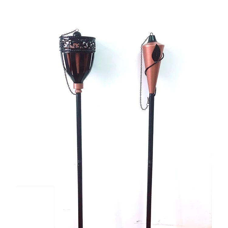 Outdoor 5FT Pwder Coated Metal Garden Torch Tiki Torch