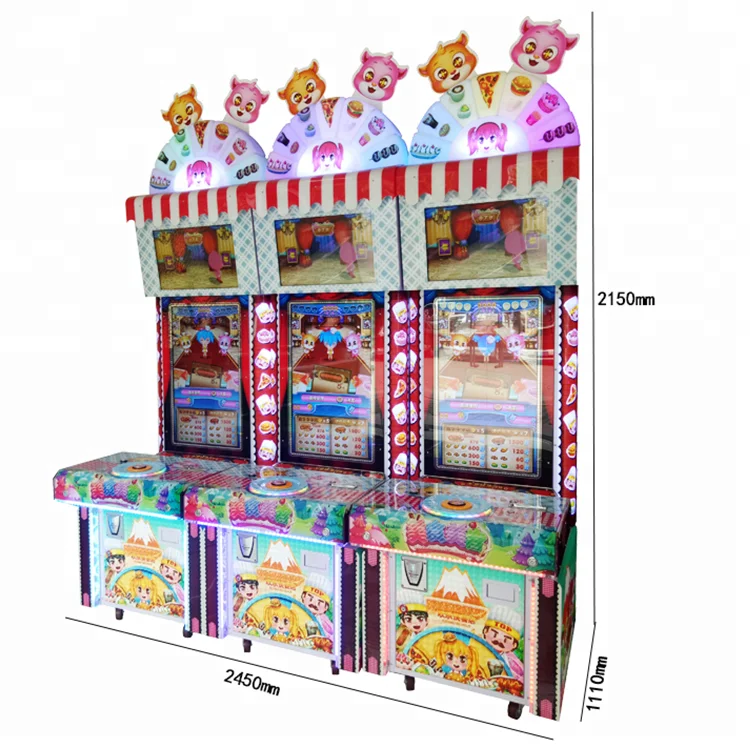 Вкусная еда и изысканной гостевой дети монетами лотерея машина бинго для продажи