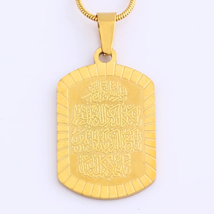 
JH Avant-garde Fashion Big/Medium/Small Sizes Gold Plated Pendant With Necklace Christian Jewelry 
