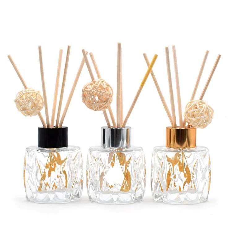 High Quality ODM 50ML Empty Fragrance Oil Car Diffuser Glass Perfume Bottle