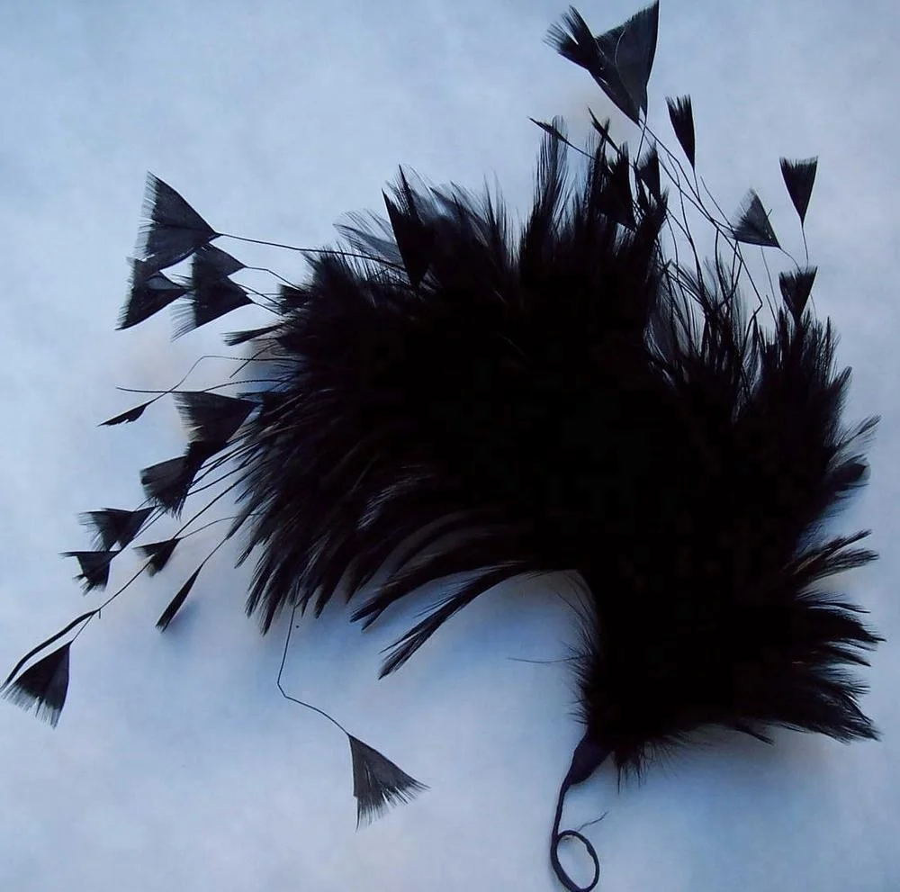 Feather fascinator hair accessory decorative feathers for hats