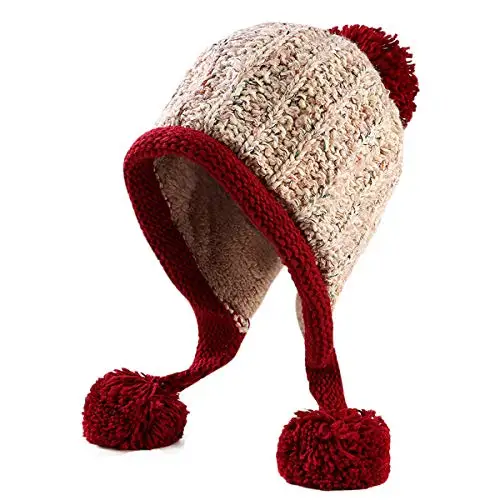 Wholesale Winter Windproof Warm Hat Knit Warm Hats Outdoor Women Beanie Knitted Hat Plain Dyed 100% Cotton Unisex COMMON