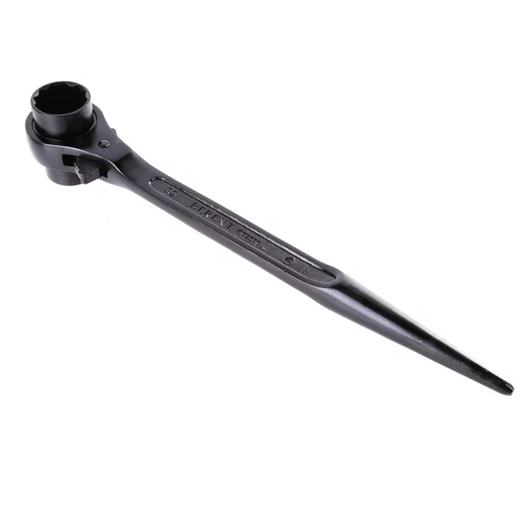 Spud Ratchet Wrench 21 x 24mm Sockets with Bent Podger for Scaffolding
