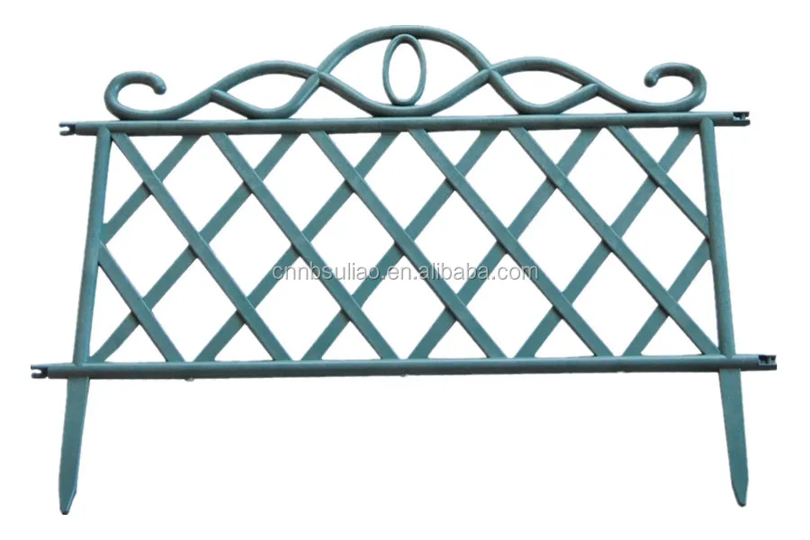 
decorative flower garden fencing/plastic garden border fence 