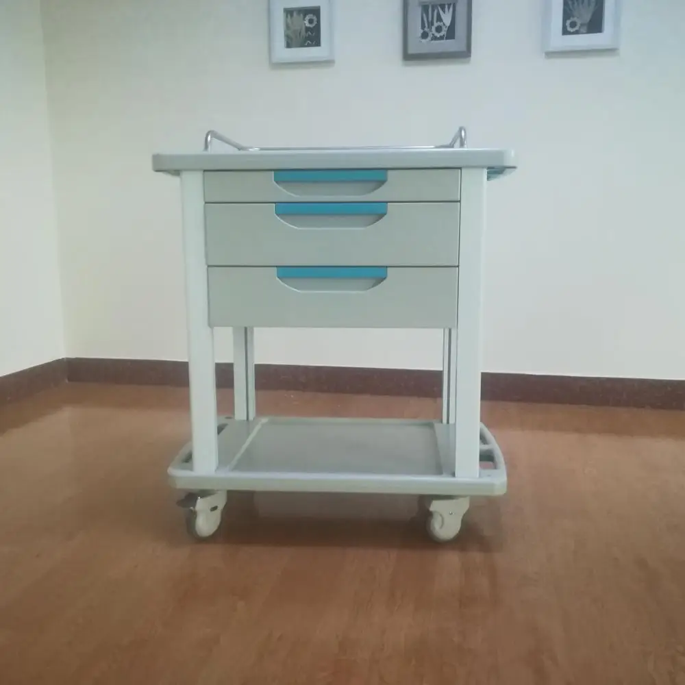 Тележки для медицинских инструментов с тремя ящиками