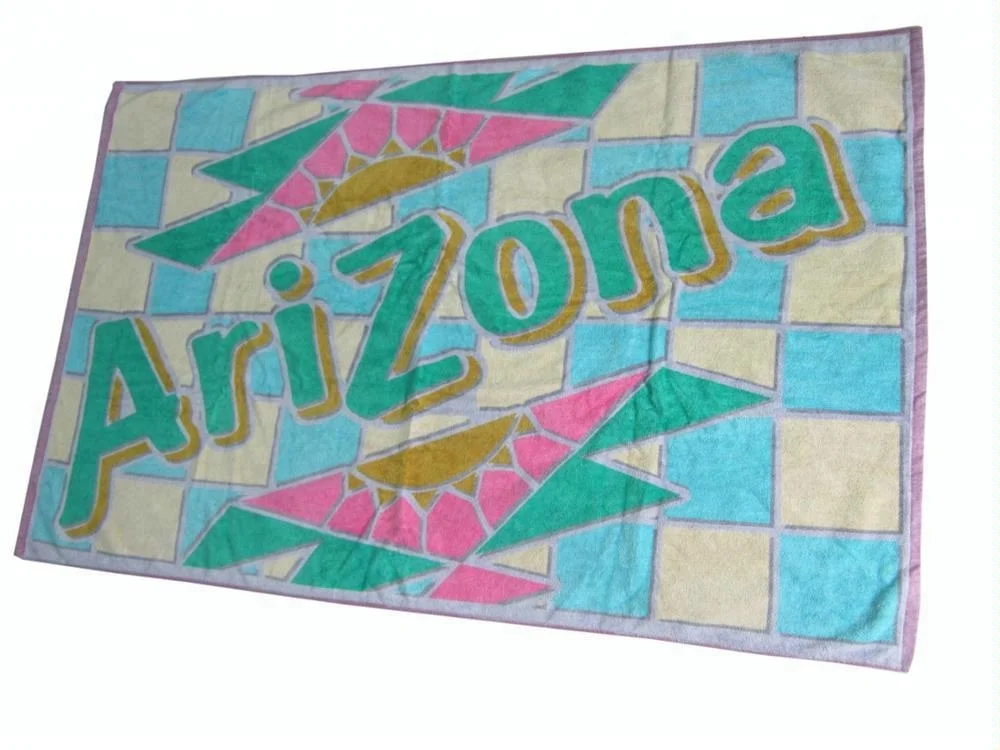 Big Custom Brand Double sided printing cotton beach towel