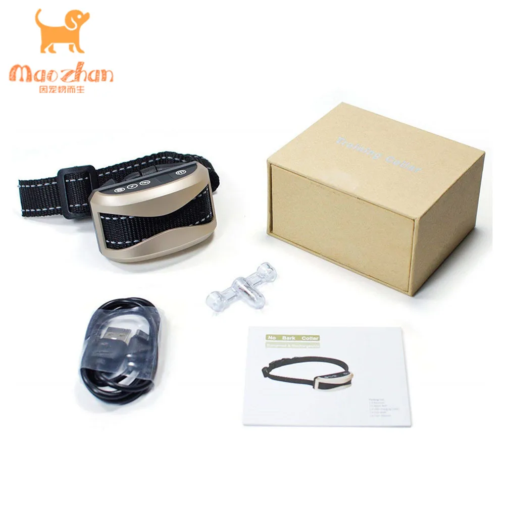 Factory price control dog barking collier anti-aboiement de dressage electrique choc anti aboiement