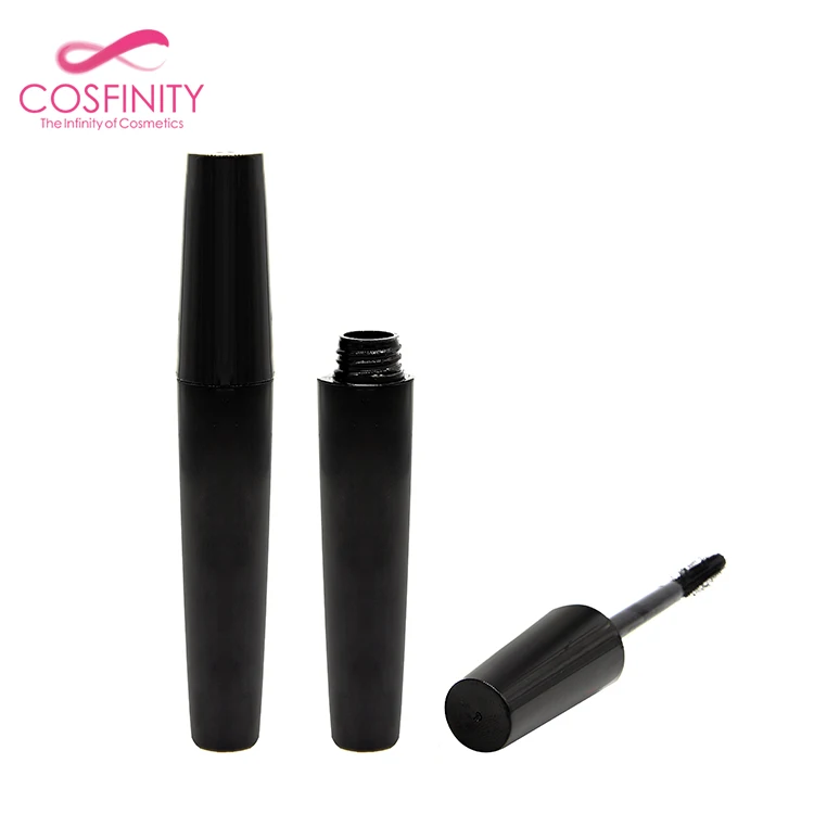 OEM&ODM wholesale eco-friendly empty mascara packaging case silver flat makeup bottles clear mascara tube