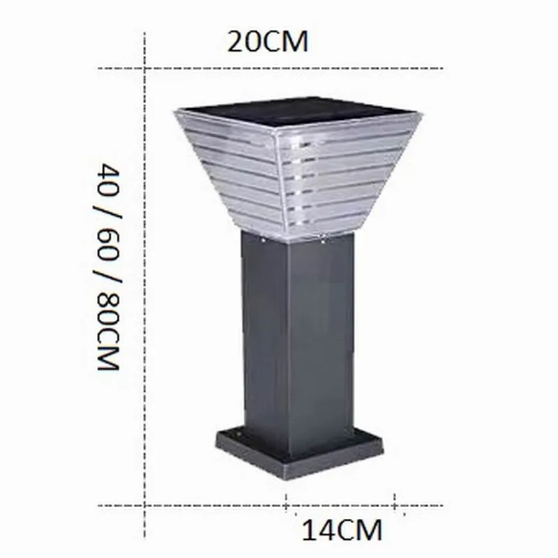 
High Quality aluminum solar lawn light lamp solar garden lamp 