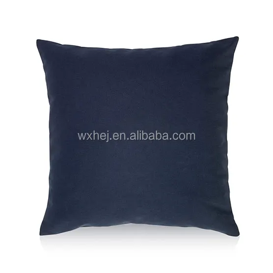 Factory Wholesale Solid Color Customize Size 100% Cotton Canvas Pillow Cover