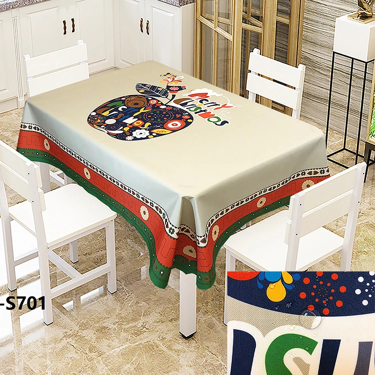 Wholesale Christmas Printed Fabric TableCloth,European Seasonal Christmas design Table runners