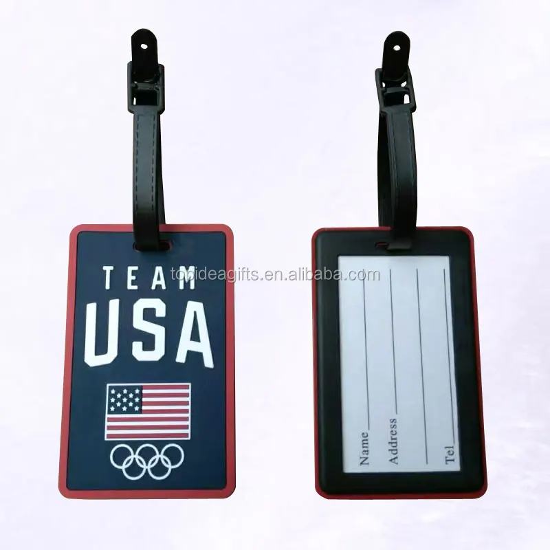 3D Design Canada National Animal Beaver Rubber PVC Luggage Bag Tags Souvenir Gifts