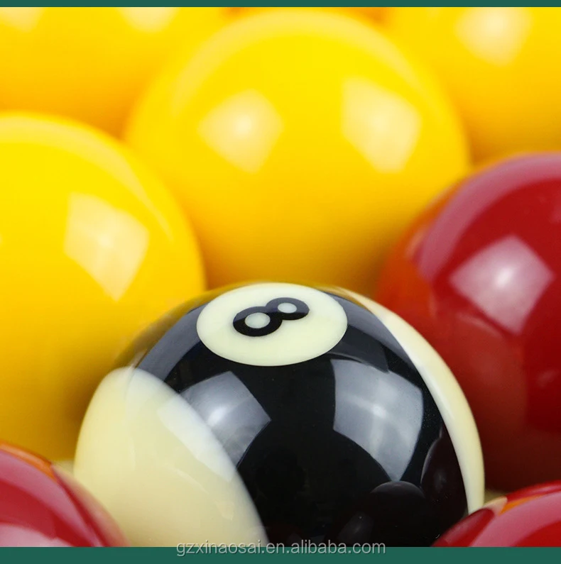 Прямая продажа с завода, используемые на заказ красные и желтые шарики для бассейна 2-1/16 дюйма, 8 дюймов