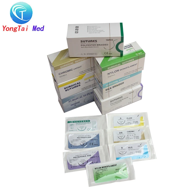 
Professional manufacturer supply medical nonabsorbable suture polypropylene surgical suture thread 