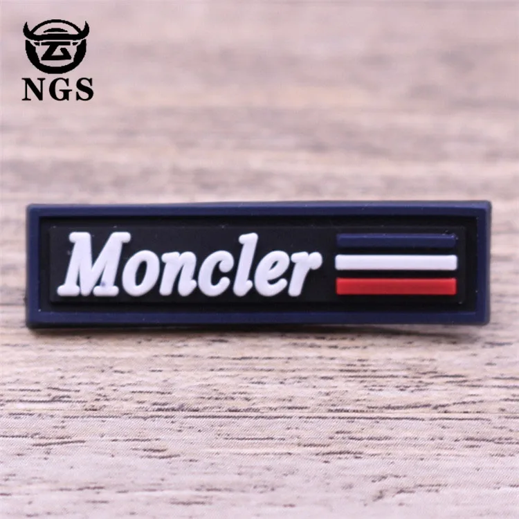 3D clothing label custom rubber logo from china supplier
