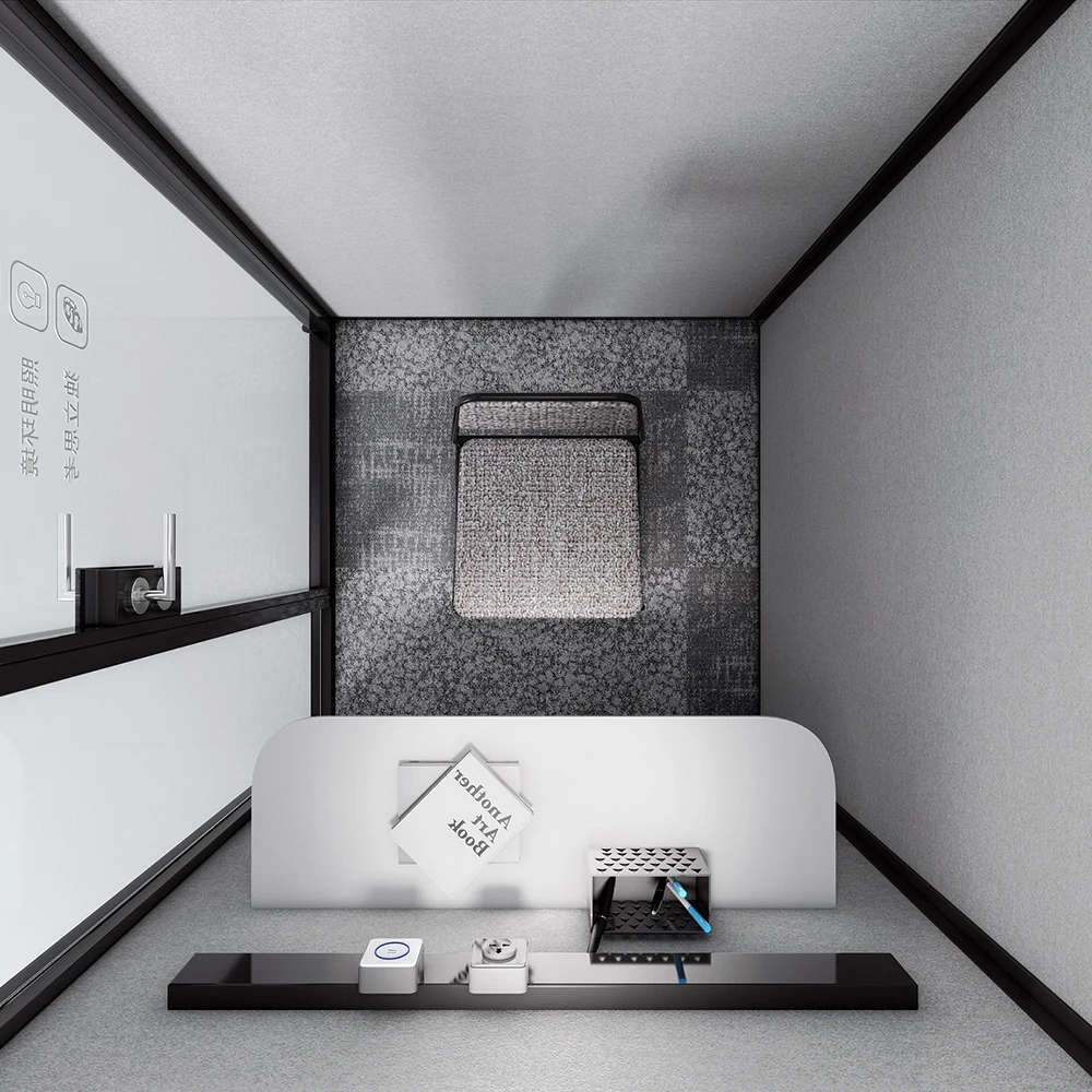 offical mobile modular portable prefab soundproof acoustic office meeting pod for garden outdoor