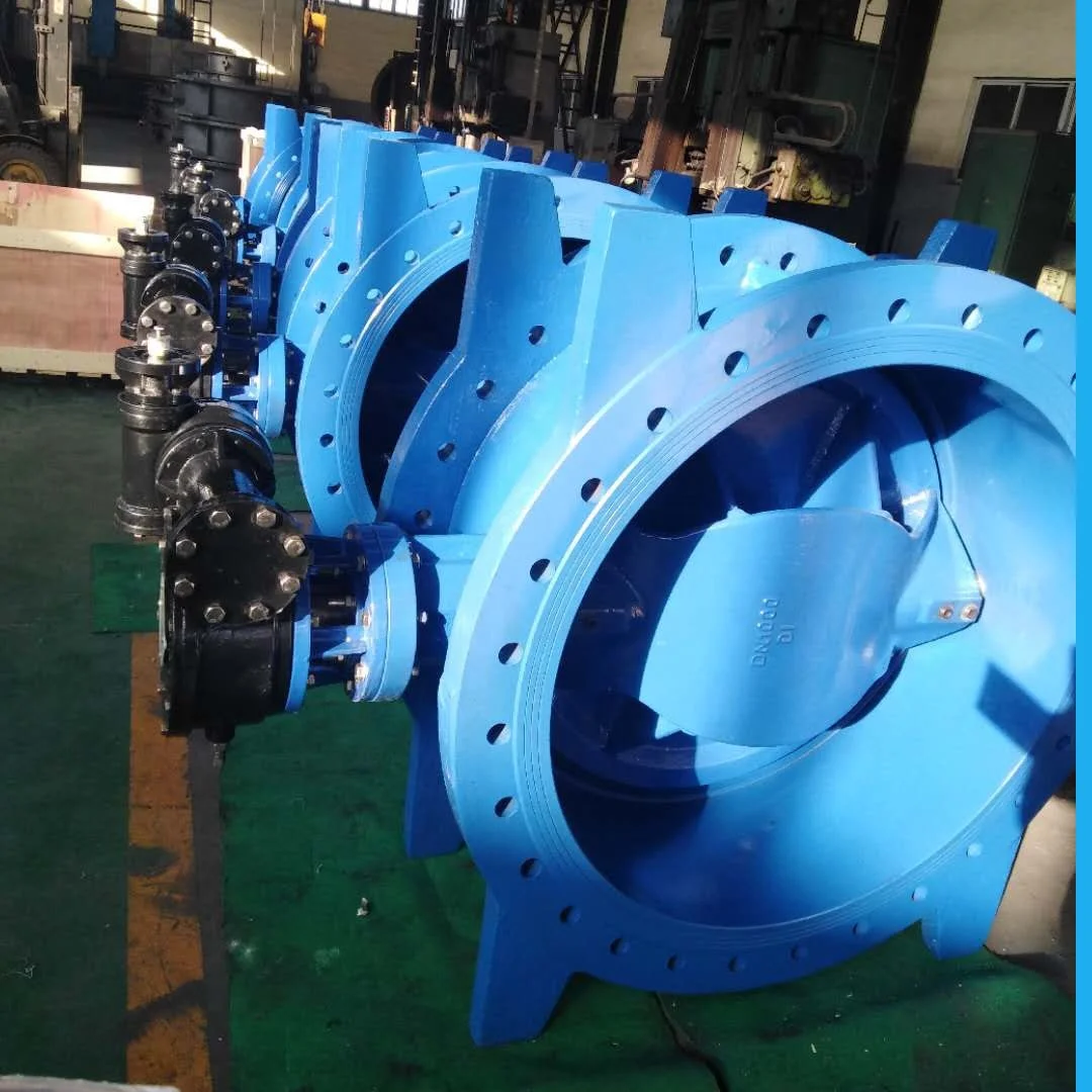 China supplier cast ductile iron series 14 resilient seat EPDM double eccentric butterfly valve three eccentric butterfly valve