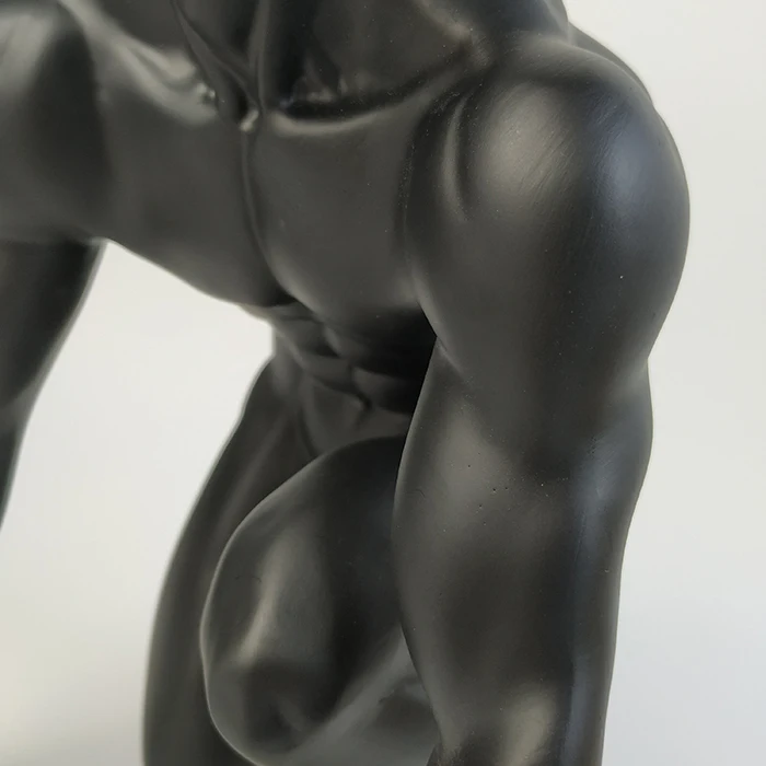 Sports Sculpture Self Made Man Bodybuilder Sculpture Statue Wholesale Resin Home Decoration Folk Art Model