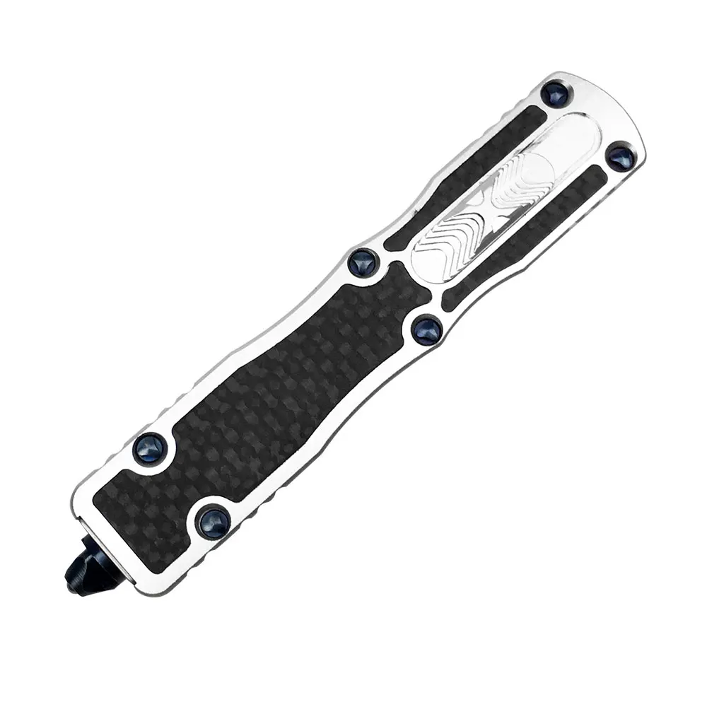 
wholesale Customized OEM Outdoor camping EDC telescoping Box Folding Knife Modeling Self defense Tactical comb with OTF knife 