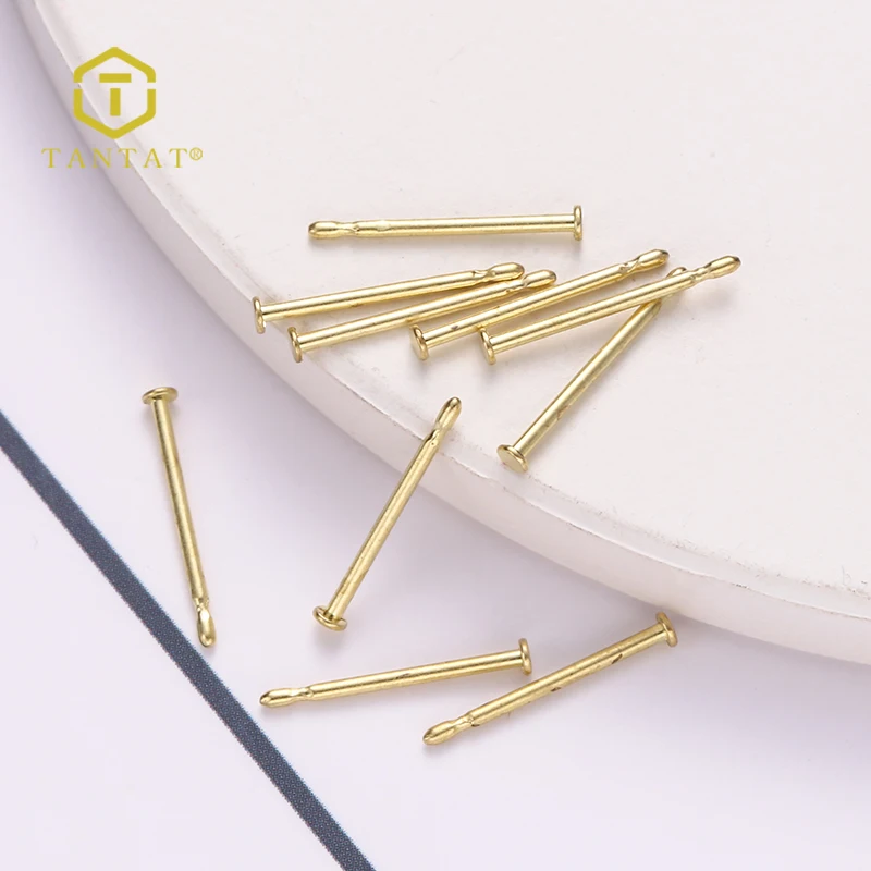 Wholesale Gold Plated Earring Findings 12MM Earring Posts Wire