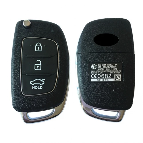 CN020077 Top quality  3 Button Genuine Remote 433MHz Elantra 2012 OKA 865T (MD FL TP)
