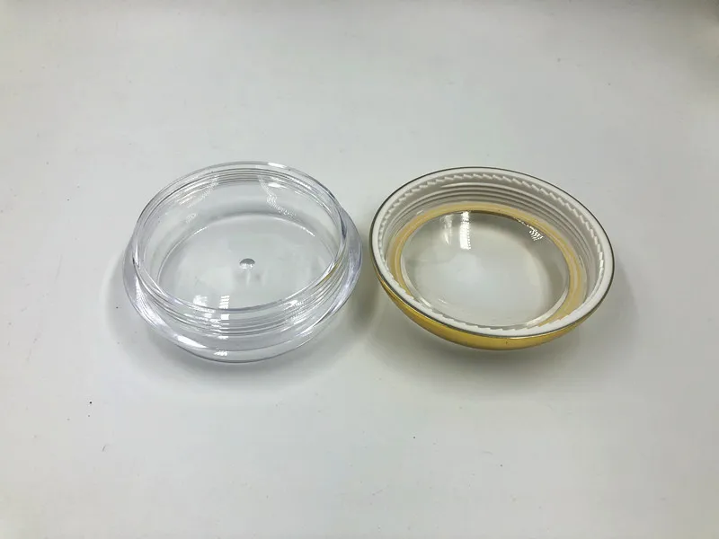 10g 20g 30g 50g round open window plastic gold pill case Medicine pill box