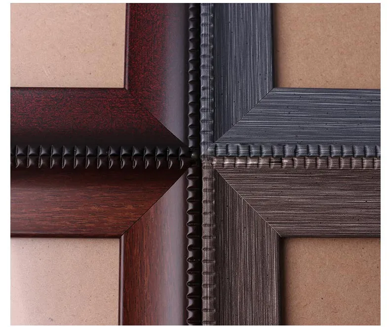Classic Brown Color Plastic Picture Frame Moulding For Art Mirror Photo Frames