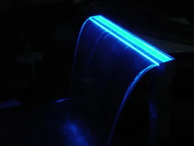 Good quality pool sheer descent acrylic fountain garden cascade outdoor garden fountain pool waterfall