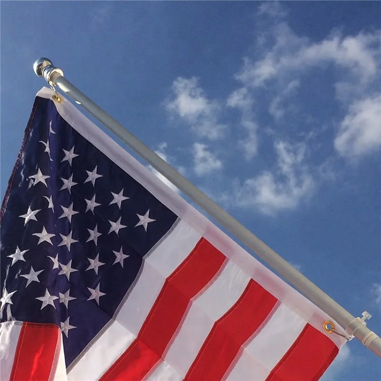 tangle free spinning flagpole high quality 360 degree rotating flag pole bespoke aluminium flagpole