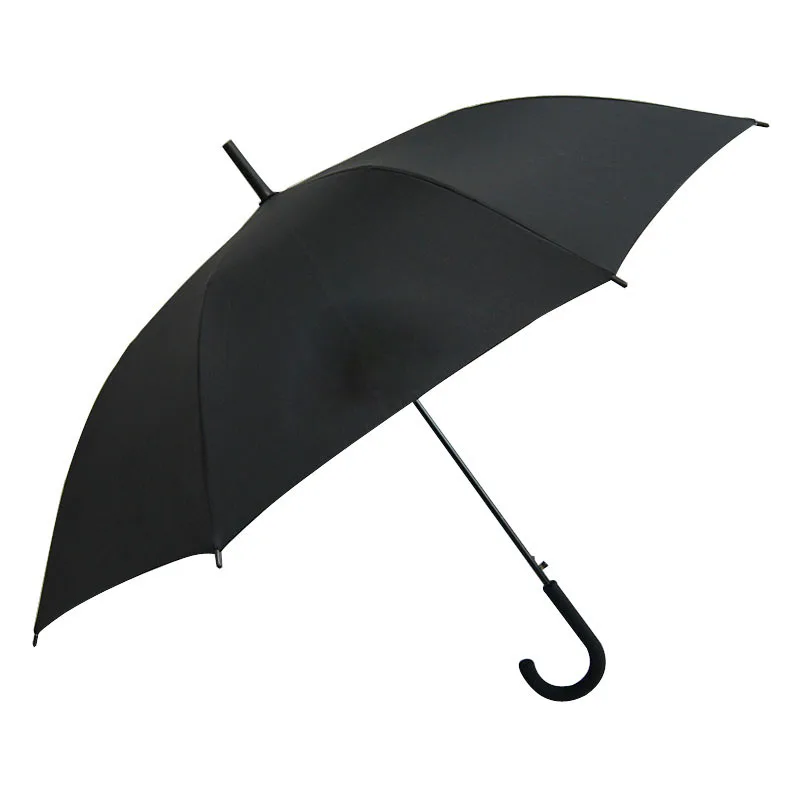 Ok Umbrella Logo Customized Automatic Windproof Umbrella With High Quality Wooden Handle Straight Umbrella
