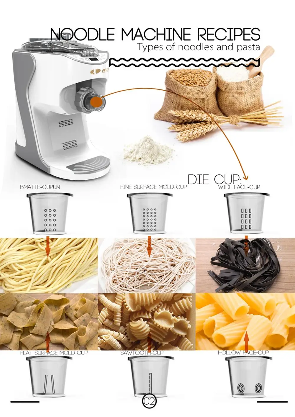 Instant pasta/noodle making machine for home appliance, OEM ODM offer