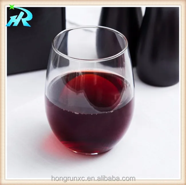 16oz PET BPA free Stemless Wine Glass,Unbreakable Drinking cups
