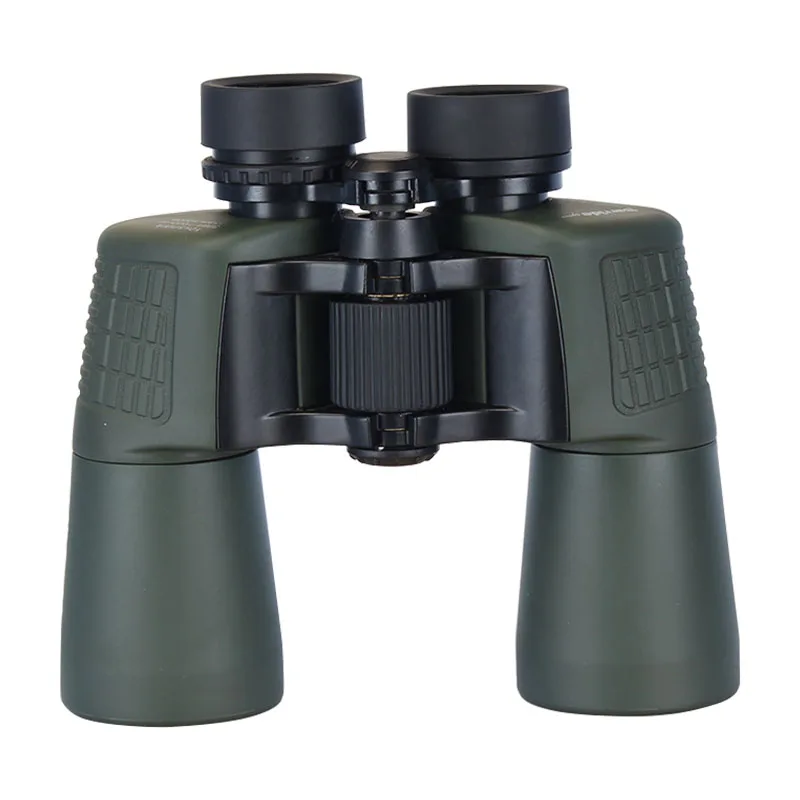(BM-5047 H) High Power 10X50 Waterproof Outdoor Big Eye FMC Lens BAK4 Prism Twist-up Eyecups Center Focus Green binoculars